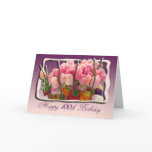 Floral 100th Birthday Congratulations Card