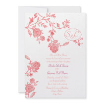 Floral 1 Invite, S, &, C, Mr. and Mrs. Namerequ... invitations by DinosaurLover Floral 1 Invite, S, &, C, Mr. and Mrs. Namerequ... invitations