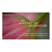 Floral 3 - Pink Tulip Business Card business cards
