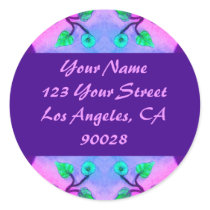 Floral Abstract address label stickers by DonnaGraysonAbstract Floral Abstract address label stickers