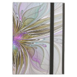Floral abstract and colorful Fractal Art iPad Air Cases