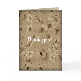 Floral Abstract in Tan... card