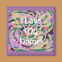 Floral Abstract magnets by Perlyyyy Floral Abstract magnets
