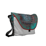 Floral abstract messenger bag