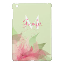 Floral Abstract Monogram iPad Mini Case For The iPad Mini