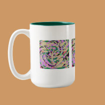 Floral Abstract Mug by Perlyyyy Floral Abstract Mug