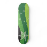Floral Abstract Stars Custom Skateboard Floral Abstract Stars Custom Skateboard