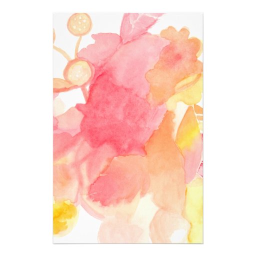 Floral Abstract Stationary Stationery Zazzle