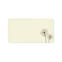 Floral Address Label