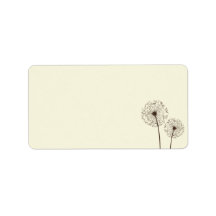Floral Address Label