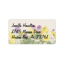 Floral Address Labels labels