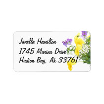 Floral Address Labels labels