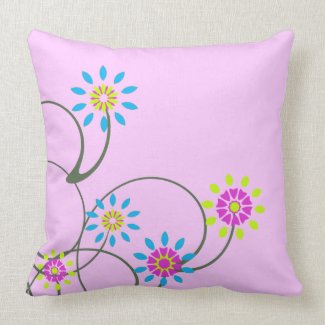 Floral American MoJo Pillow