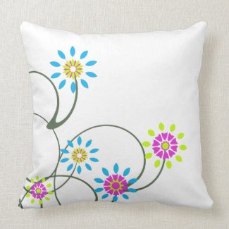 Floral American MoJo Pillow