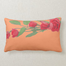 Floral American MoJo Pillow In Orange pillows