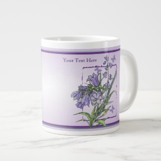 Floral and Butterfly JUMBO 20 Ounce Mug Extra Large Mug