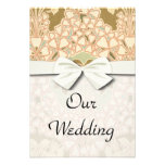 floral and foliage art nouveau design personalized announcements