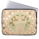 floral and foliage art nouveau design computer sleeve