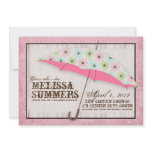 Floral April Showers Baby Shower Invitations