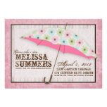 Floral April Showers Baby Shower Invitations