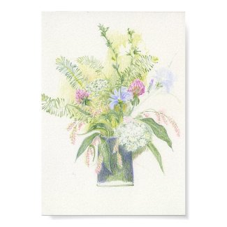 Floral Arrangement Still Life Drawing print