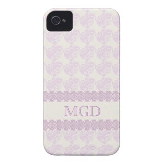 Floral art & monogram in shades of pink casemate_case