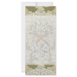 floral art nouveau full color rack card