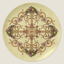 Floral Art Noveau plates