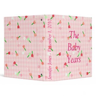 Floral Baby Book Binder