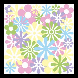 Floral Background I Posters
