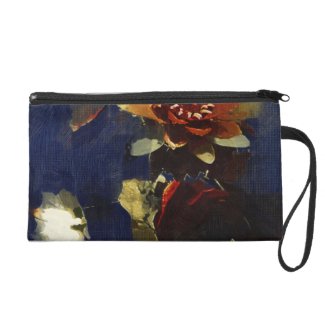 Floral Bagettes Bag Wristlet