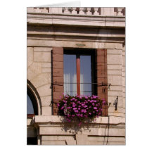 Floral Balcony Card