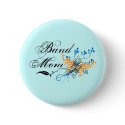 Floral Band Mom buttons