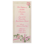 Floral Baptismal program 1/5 Customized Rack Card
