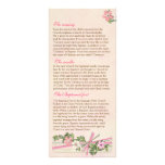 Floral Baptismal Program 3/5 Customized Rack Card