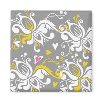 Floral Baroque magnets by ShouShou Floral Baroque magnets