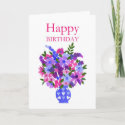 Floral Birthday Card - Flower Power card