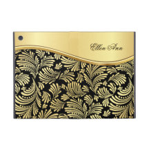 Floral Black Gold Folio iPad Mini iPad Mini Covers