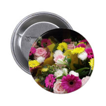 Floral Blooms Button