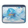 floral blue elegance macbook sleeves