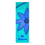 floral bookmark business cards
