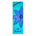 floral bookmark business cards