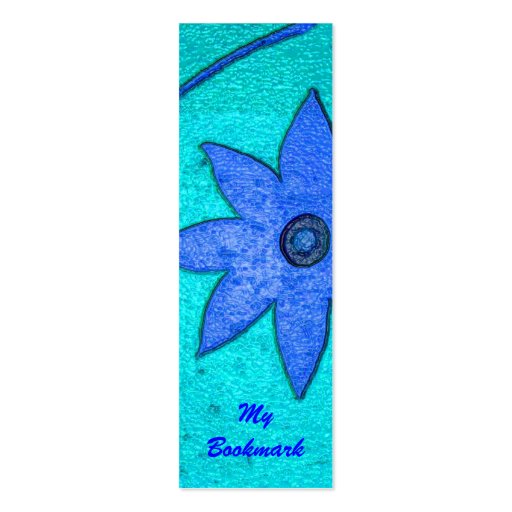 floral bookmark business card