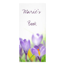 floral bookmarks custom rack cards