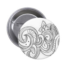Floral border design pins