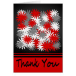 Floral Bouquet Explosion Thank You Note Card