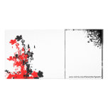 Floral bouquet-red photo cards
