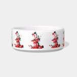 Floral bouquet-red pet bowls