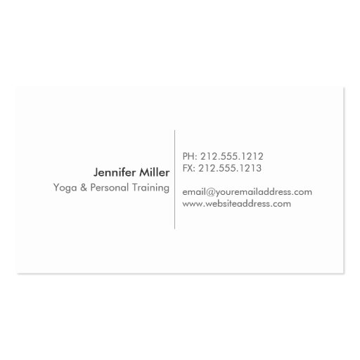 FLORAL BRANCHES in LIGHT GRAY Business Card Templates (back side)