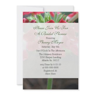Floral Bridal Shower Invitations invitation
